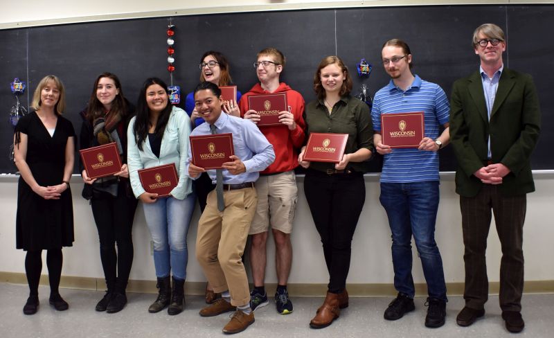 UW-Madison graduating seniors in Linguistics 2018