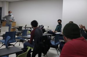 Undergraduate linguistics majors in class