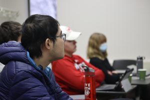 Undergraduate linguistics majors in class