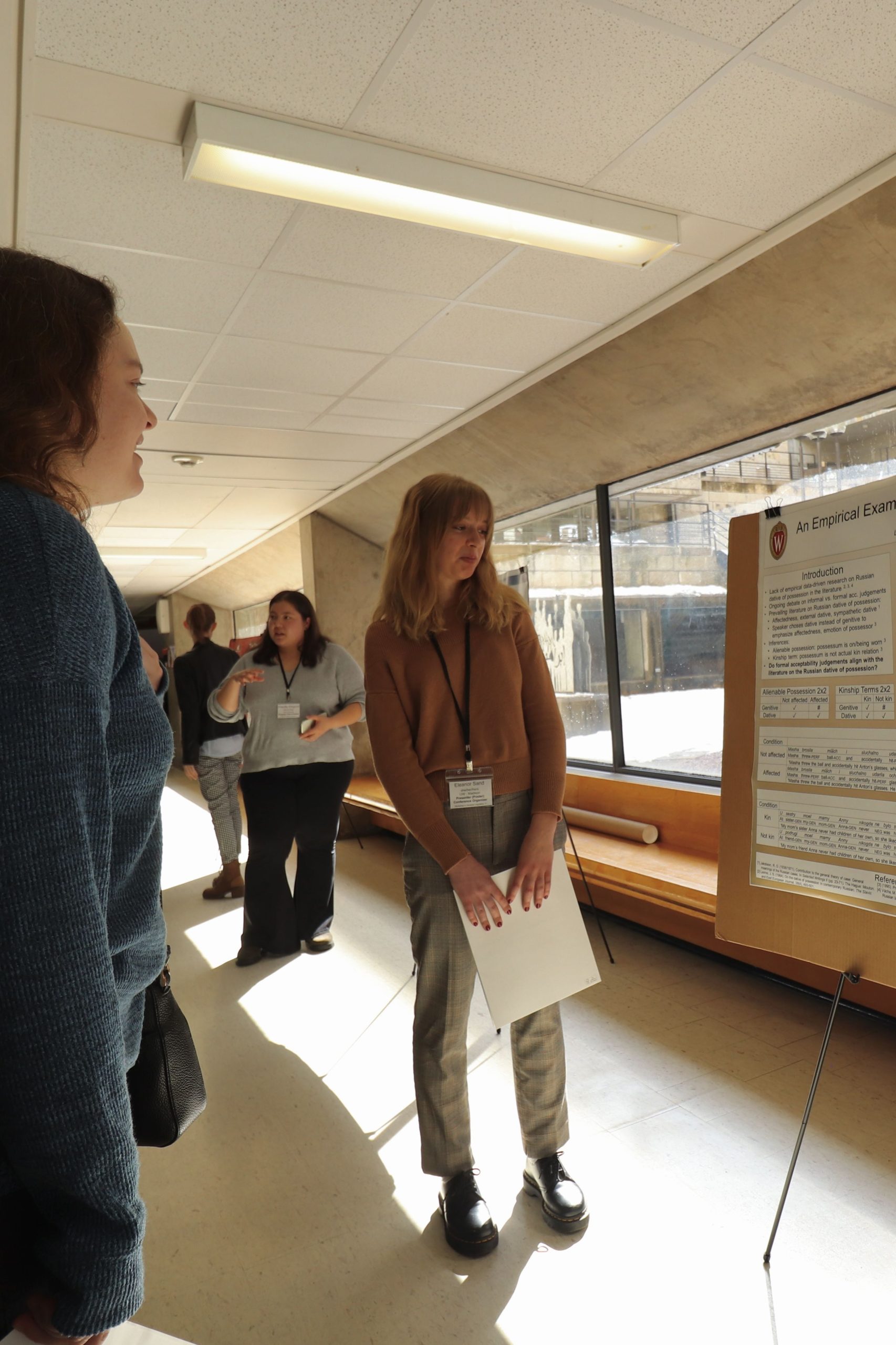 Undergraduate student presenting research at WiGL 2023