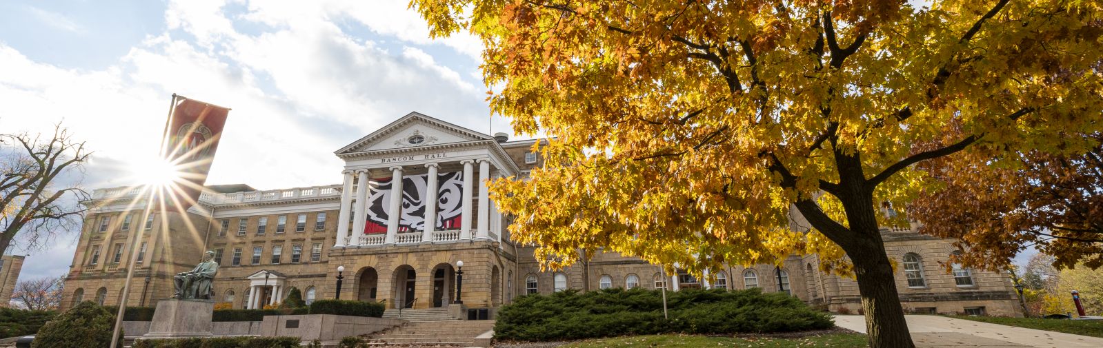 Bascom Hall on a crisp Fall day