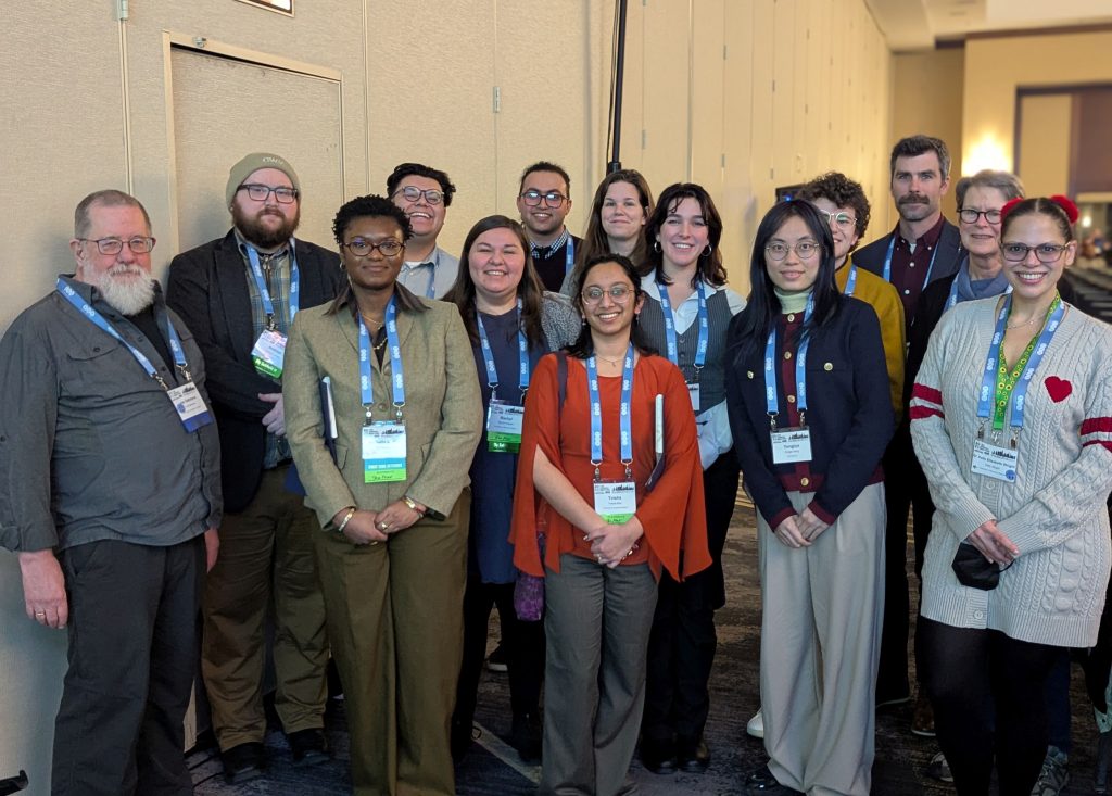 Faculty, graduate, and undergraduate students at the LSA meeting
