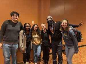 Badgers Sign UW members meeting with dancer Antoine Hunter