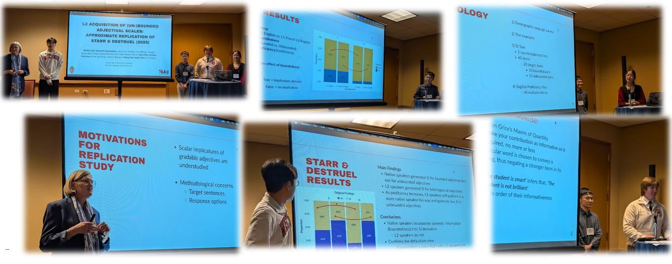 Students presenting research at conferences